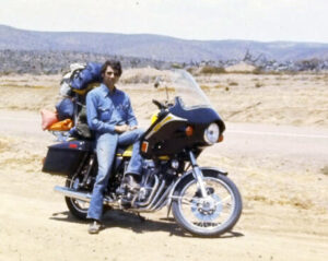 One of the iron horses, my Honda 750F, Baja California, 1976