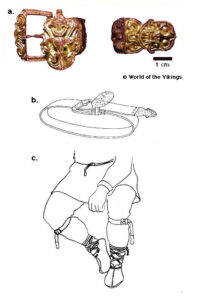 Lejre garters, proposed method of attachment